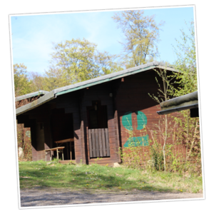 Übernachten im Blockhaus mit der Schulklasse mitten im Abenteuercamp in der Natur.