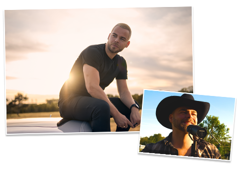 Sascha Salvati ist auf zwei Fotos zu sehen.