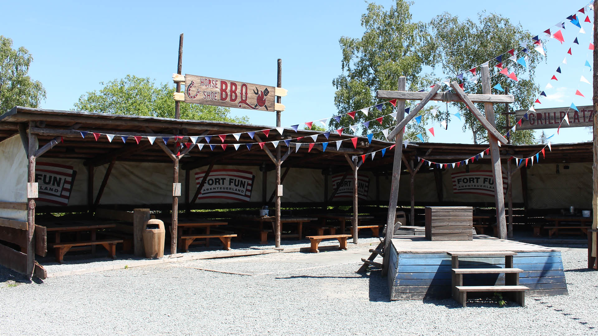 Grillplatz Horse Shoe BBQ für das Firmenevent